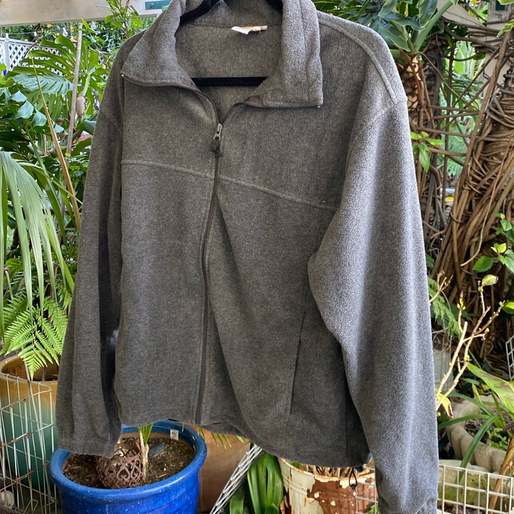 Bass Pro Shop Men's Fleece Jacket Size L Gray